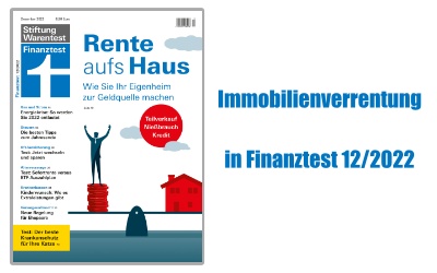 Immobilienverrentung – Stiftung Warentest hat getestet